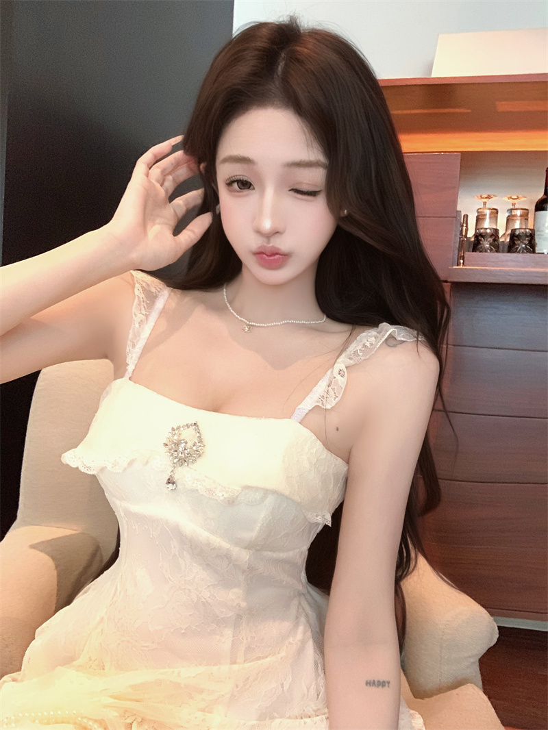 Embroidered Sleeveless A-Line Mini Dress for Women Summer - Image 3