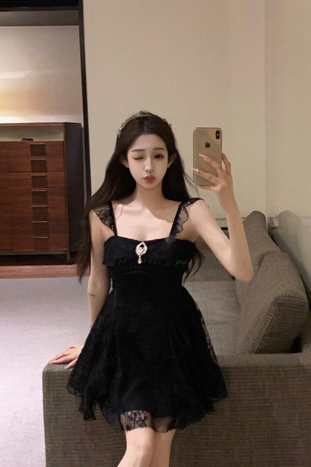 Embroidered Sleeveless A-Line Mini Dress for Women Summer - Image 5